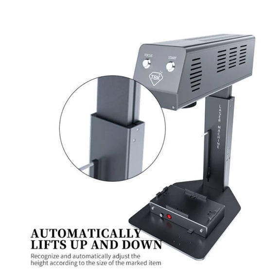 TBK-958M Laser Marking Machine Auto Focus Frame Separator 2 in 1 Engraving Equipment, EU Plug