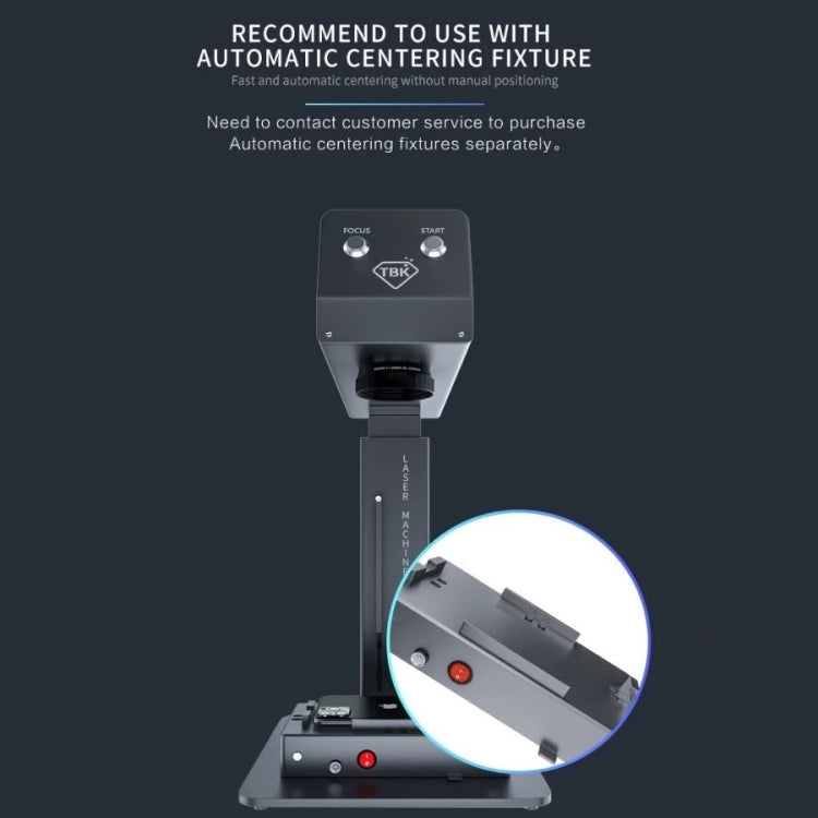 TBK-958M Laser Marking Machine Auto Focus Frame Separator 2 in 1 Engraving Equipment, EU Plug