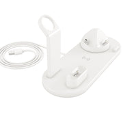 HQ-UD15 Rotatable Wireless Charging Base with Stand for Phones / iWatches / AirPods (White)
