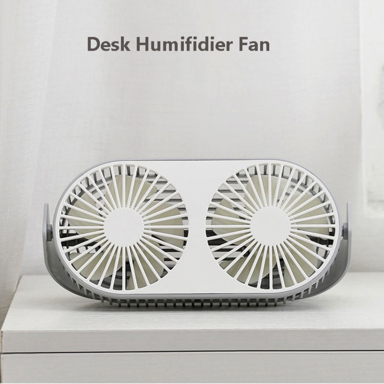 Small Bean Desktop Desktop Double Leaf Usb Mini Fan(Pink)