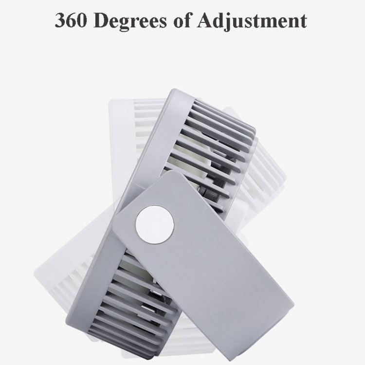 Small Bean Desktop Desktop Double Leaf Usb Mini Fan(Pink)