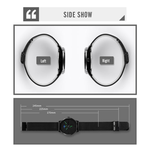 Skmei 9208 Men Quartz Watch Casual Simple Business Sports Watch for Men(White)
