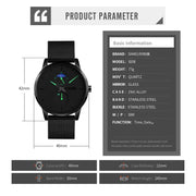 Skmei 9208 Men Quartz Watch Casual Simple Business Sports Watch for Men(White)