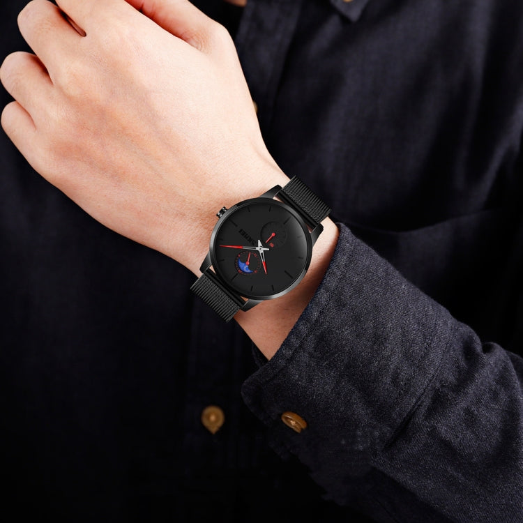 Skmei 9208 Men Quartz Watch Casual Simple Business Sports Watch for Men(White)