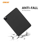For iPad Pro 11 2022 / 2020 / 2021 ENKAY ENK-8001 Denim Pattern Horizontal Flip Leather Smart Tablet Case with Holder (Light Blue)