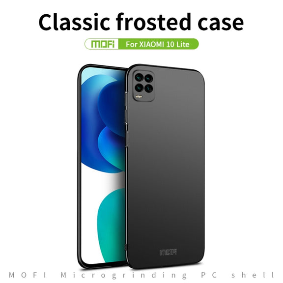For Xiaomi Mi 10 Lite MOFI Frosted PC Ultra-thin Hard Case(Gold)