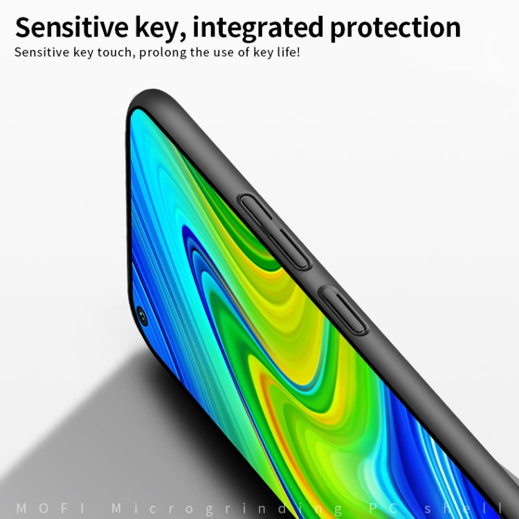 For Xiaomi Redmi 10X 4G MOFI Frosted PC Ultra-thin Hard Case(Black)