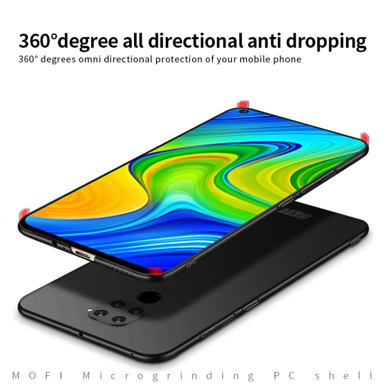 For Xiaomi Redmi 10X 4G MOFI Frosted PC Ultra-thin Hard Case(Black)