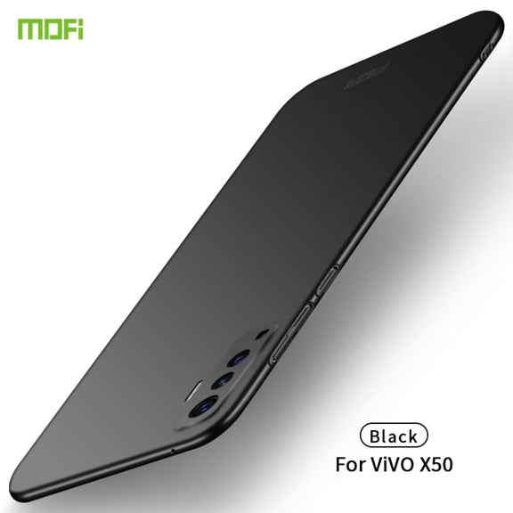 For Vivo X50 MOFI Frosted PC Ultra-thin Hard Case(Black)