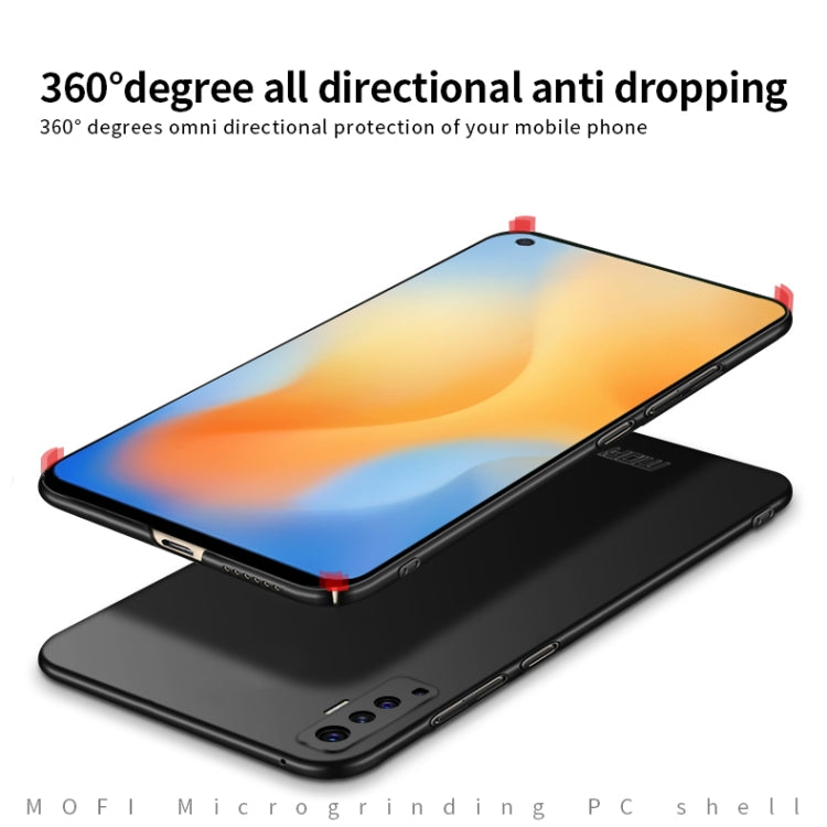 For Vivo X50 MOFI Frosted PC Ultra-thin Hard Case(Black)