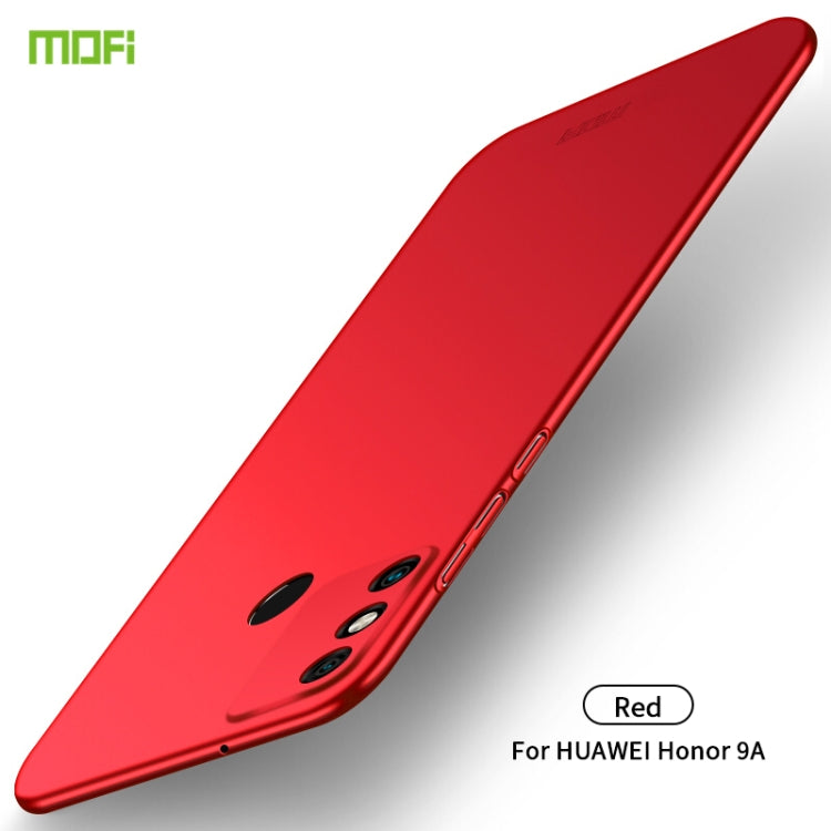 For Huawei Honor 9A MOFI Frosted PC Ultra-thin Hard Case(Red)