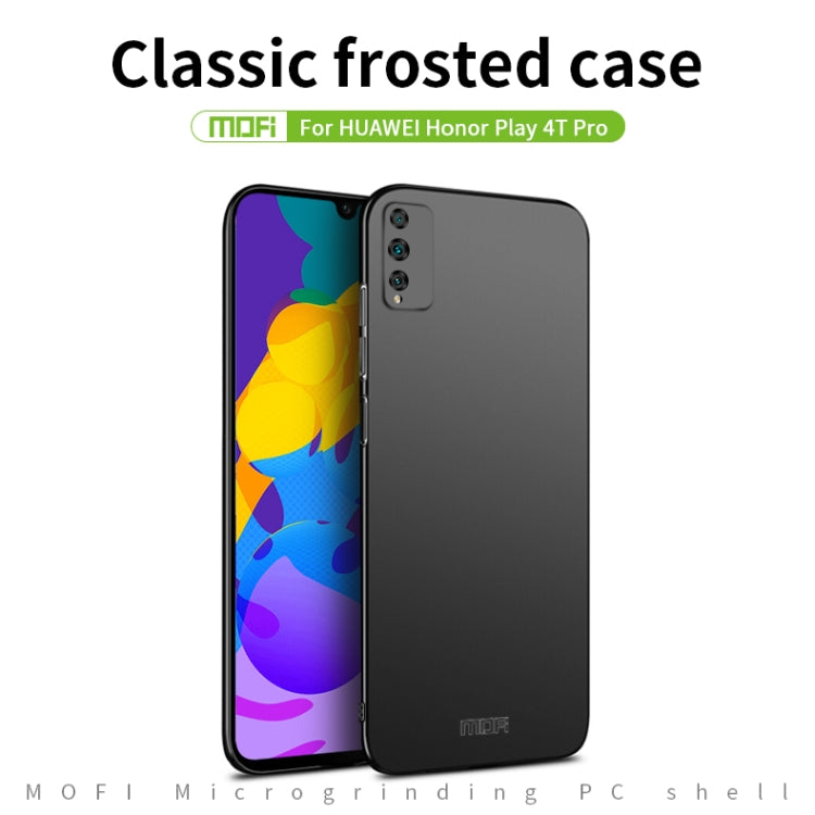 For Huawei Honor Play 4T Pro MOFI Frosted PC Ultra-thin Hard Case(Red)