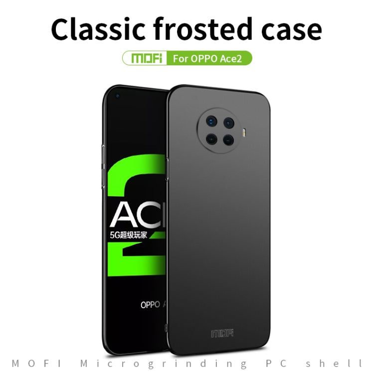For OPPO Ace2 MOFI Frosted PC Ultra-thin Hard Case(Blue)