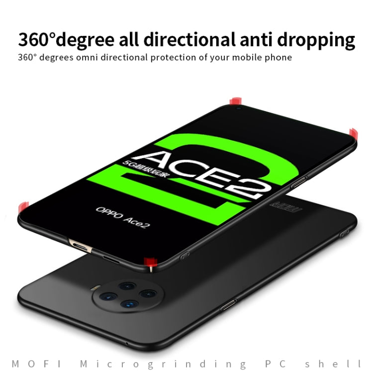 For OPPO Ace2 MOFI Frosted PC Ultra-thin Hard Case(Red)