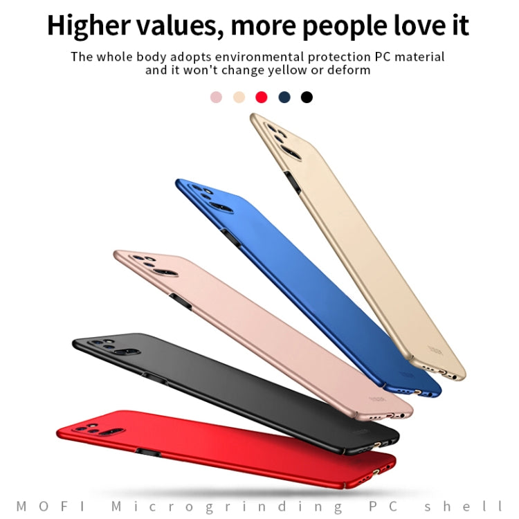 For OPPO A52 MOFI Frosted PC Ultra-thin Hard Case(Black)
