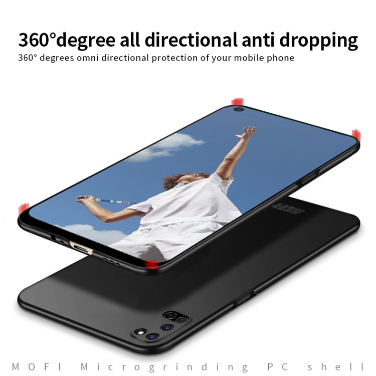 For OPPO A52 MOFI Frosted PC Ultra-thin Hard Case(Black)