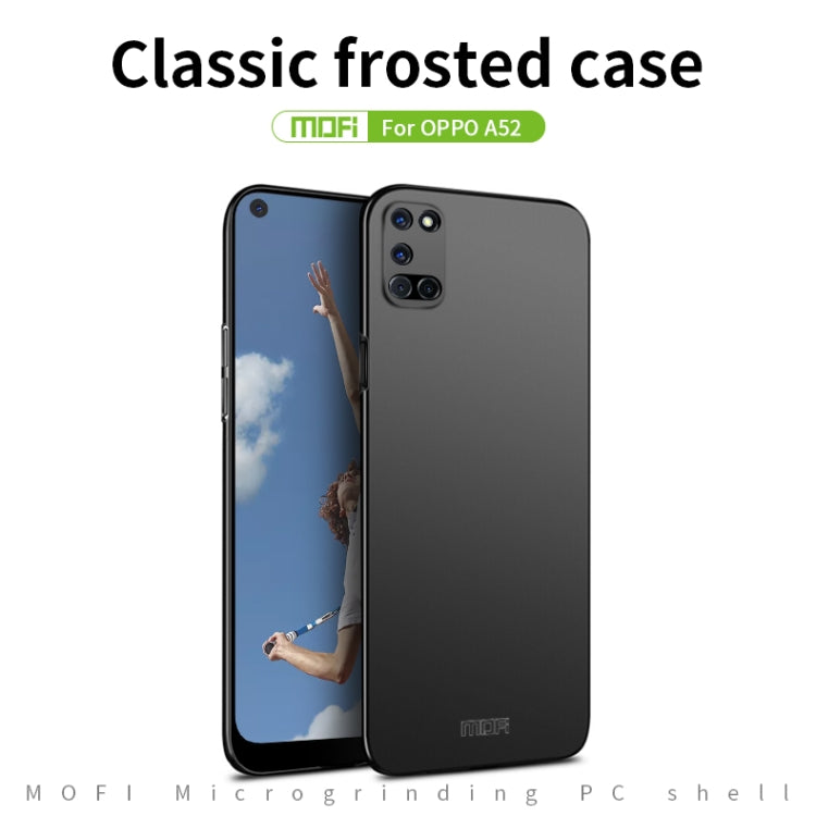 For OPPO A52 MOFI Frosted PC Ultra-thin Hard Case(Blue)