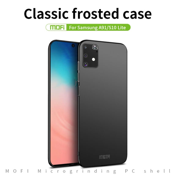 For Samsung Galaxy A91/S10Lite MOFI Frosted PC Ultra-thin Hard C(Blue)