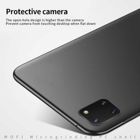For Samsung Galaxy A81/Note10Lite MOFI Frosted PC Ultra-thin Hard C(Black)