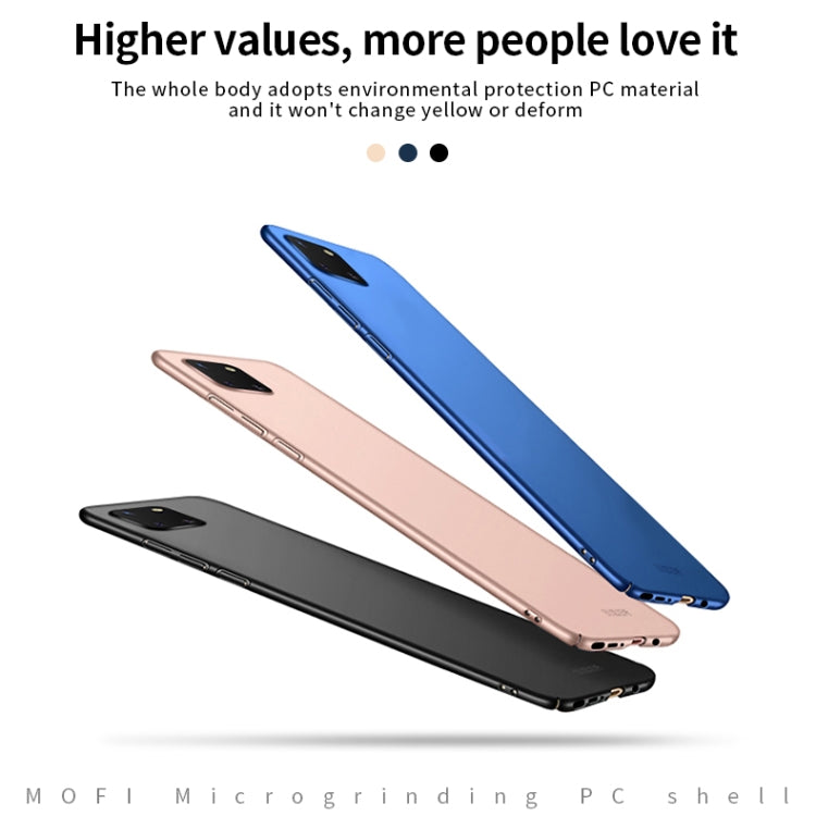 For Samsung Galaxy A81/Note10Lite MOFI Frosted PC Ultra-thin Hard C(Rose gold)