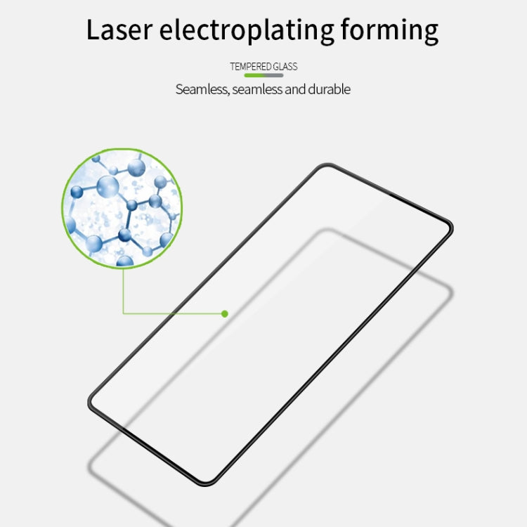 For Xiaomi Redmi Note 9S/Note 9 Pro MOFI 9H 3D Explosion-proof Curved Screen Tempered Glass Film(Black)
