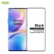 For OnePlus 8 Pro MOFI 9H 3D Explosion Proof Thermal Bending Full Screen Covered Tempered Glass Film(Black)