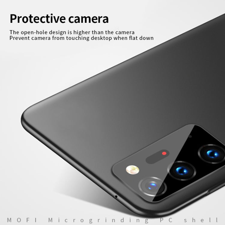 For Samsung Galaxy Note20 Ultra MOFI Frosted PC Ultra-thin Hard Case(Black)