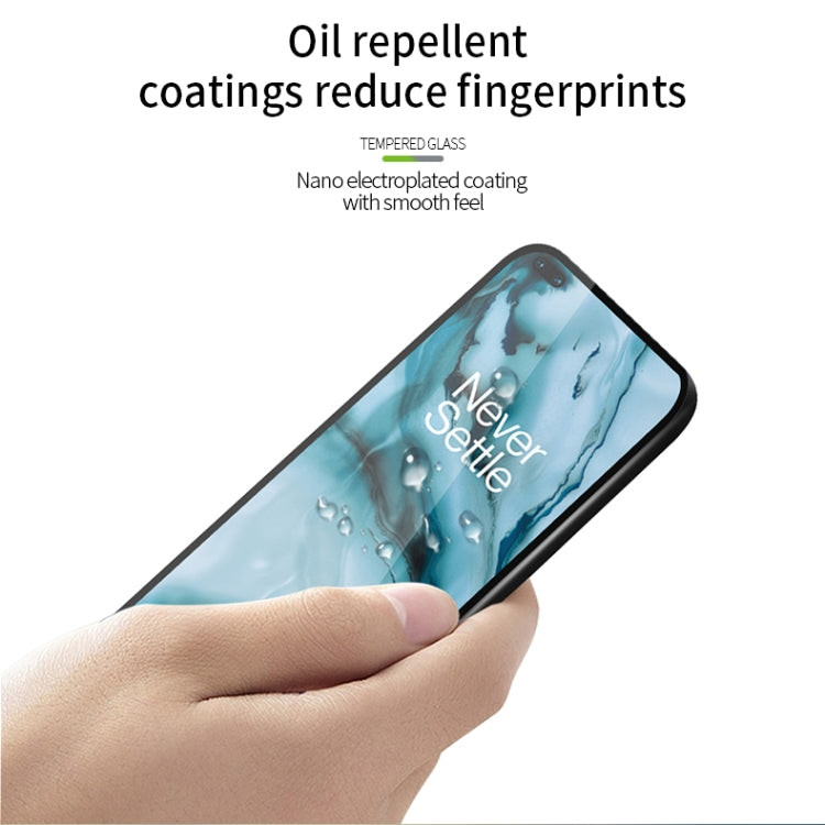 For Oneplus Nord MOFI 9H 2.5D Full Screen Tempered Glass Film(Black)