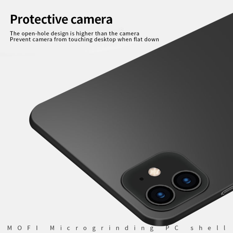 For iPhone 12 mini MOFI Frosted PC Ultra-thin Hard Case(Red)