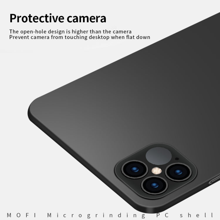 For iPhone 12 Pro Max MOFI Frosted PC Ultra-thin Hard Case(Gold)
