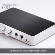 KM200 Portable Digital Stereo Audio Echo System Machine HDMI Karaoke Mixer Amplifier 4K/2K TV PC Home Theater