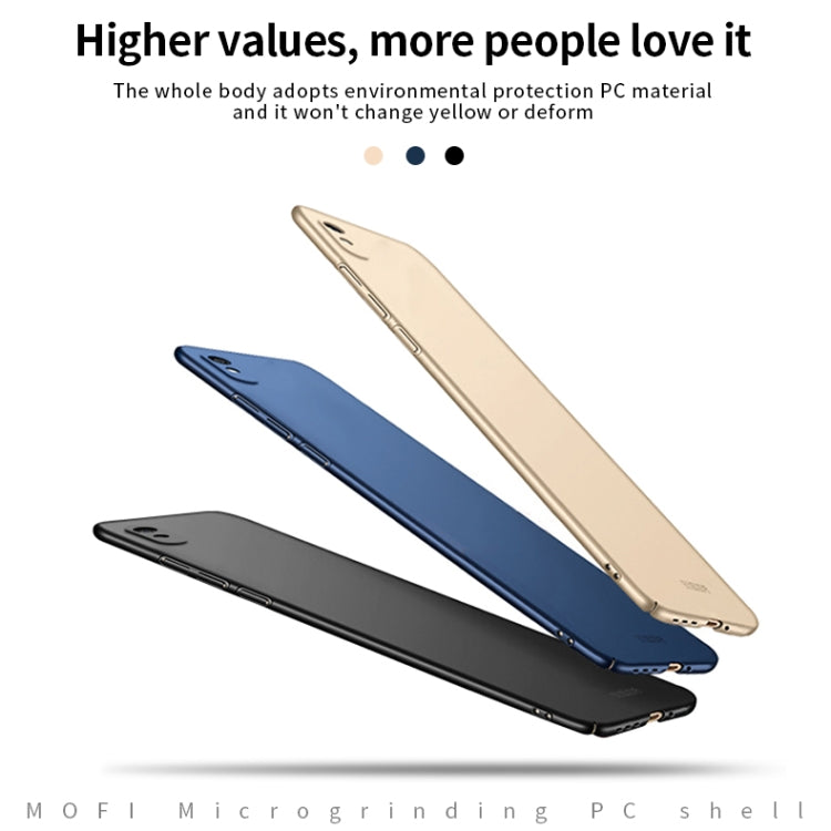 For Xiaomi Redmi 9A MOFI Frosted PC Ultra-thin Hard Case(Black)