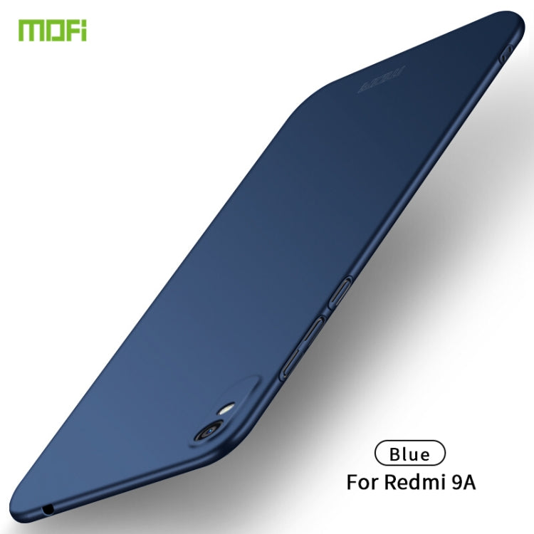 For Xiaomi Redmi 9A MOFI Frosted PC Ultra-thin Hard Case(Blue)