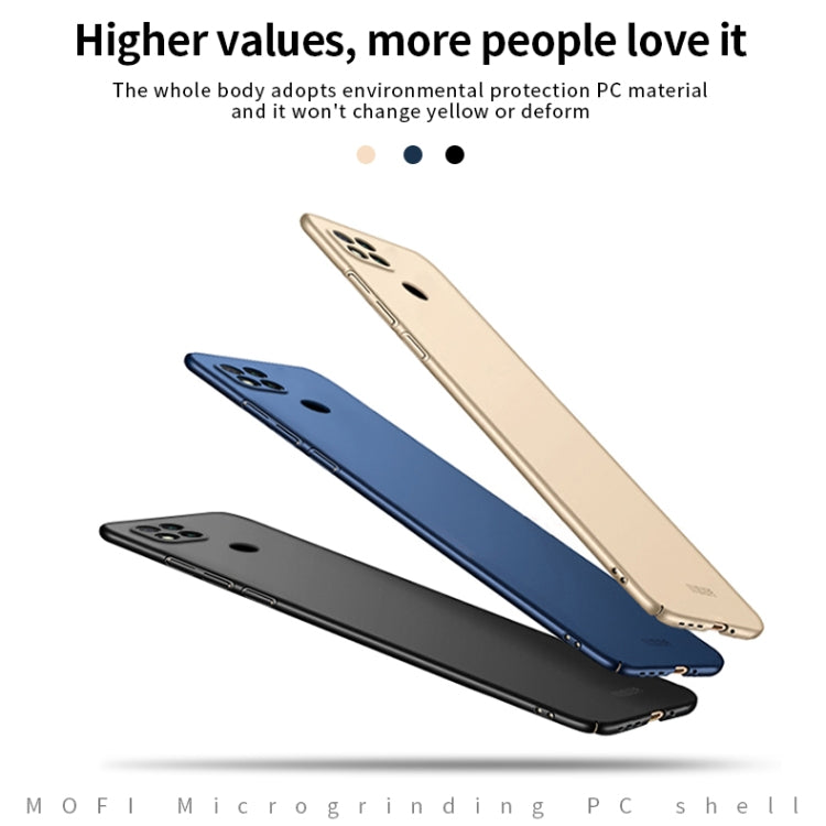 For Xiaomi Redmi 9C MOFI Frosted PC Ultra-thin Hard Case(Blue)