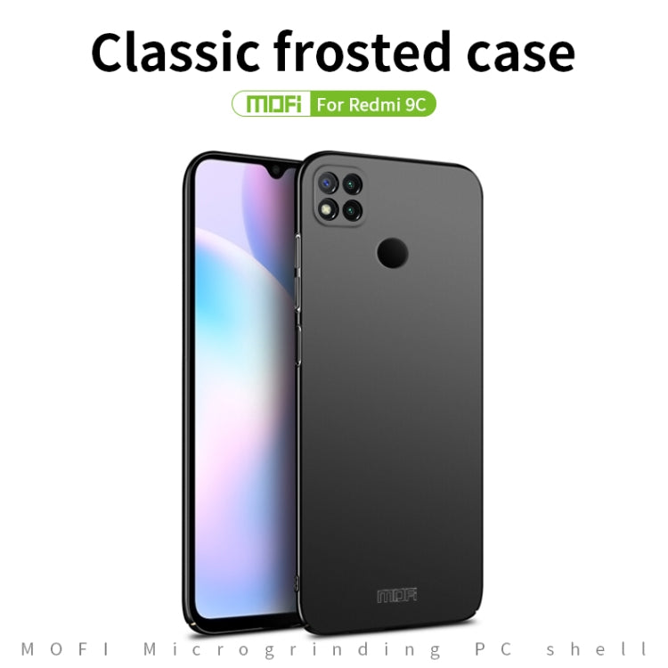 For Xiaomi Redmi 9C MOFI Frosted PC Ultra-thin Hard Case(Blue)