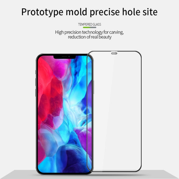 For iPhone 12 mini MOFI 9H 3D Explosion-proof Curved Screen Tempered Glass Film(Black)