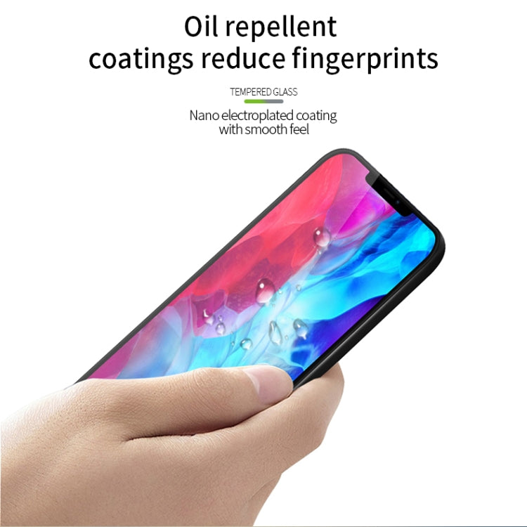 For iPhone 12 mini MOFI 9H 3D Explosion-proof Curved Screen Tempered Glass Film(Black)