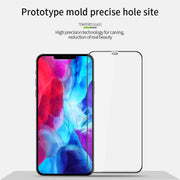 For iPhone 12 / 12 Pro MOFI 9H 3D Explosion-proof Curved Screen Tempered Glass Film(Black)