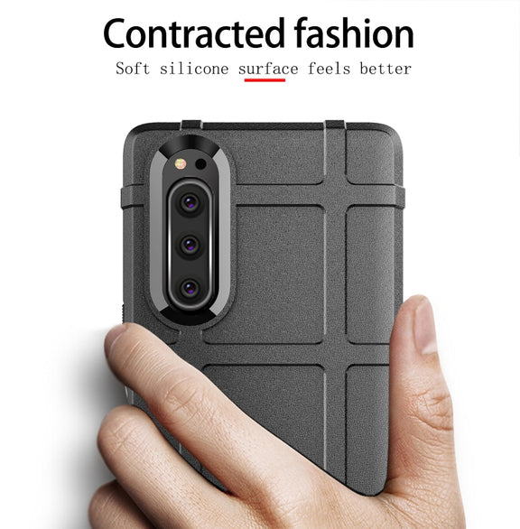 For Sony Xperia 5 II Full Coverage Shockproof TPU Case(Black)