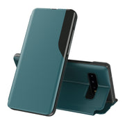 For Samsung Galaxy S10 Attraction Flip Holder Leather Phone Case(Green)