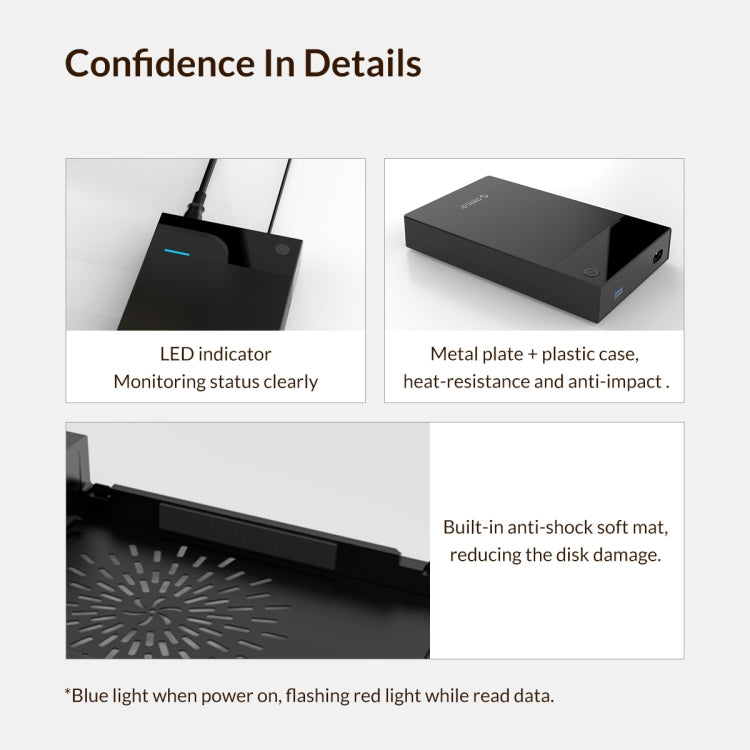 ORICO 3599U3 3.5-Inch Portable Hard-Drive Enclosure
