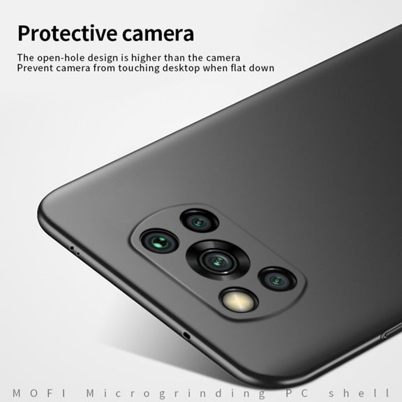 For Xiaomi POCO X3/X3 NFC MOFI Frosted PC Ultra-thin Hard Case(Blue)