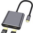 ZS-SGSHDMI USB-C / Type-C to Dual HDMI Adapter - Cable & Adapters by PMC TechLife | Online Shopping South Africa | PMC TechLife | Buy Now Pay Later Mobicred