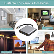 ZS-SGSHDMI USB-C / Type-C to Dual HDMI Adapter