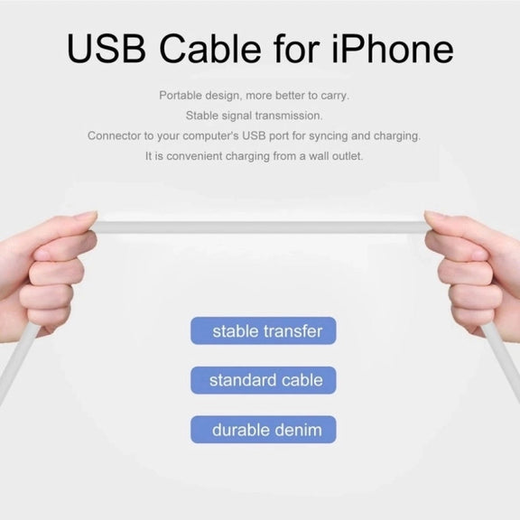 XJ-017 3A USB Male to 8 Pin Male Fast Charging Data Cable,  Length: 1m