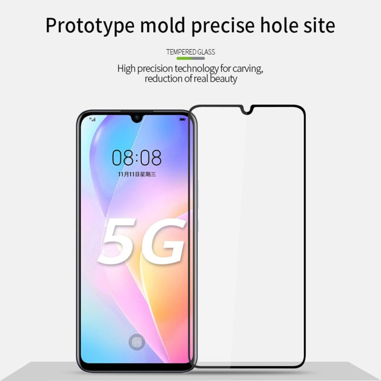 For Huawei Nova 8 SE MOFI 9H 2.5D Full Screen Tempered Glass Film(Black)