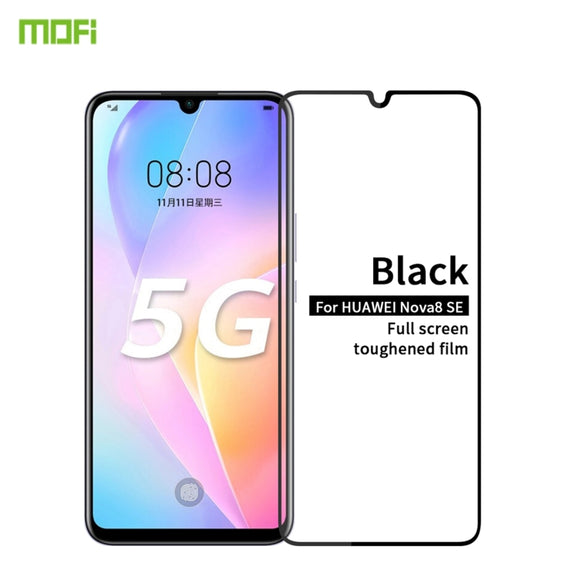 For Huawei Nova 8 SE MOFI 9H 2.5D Full Screen Tempered Glass Film(Black)