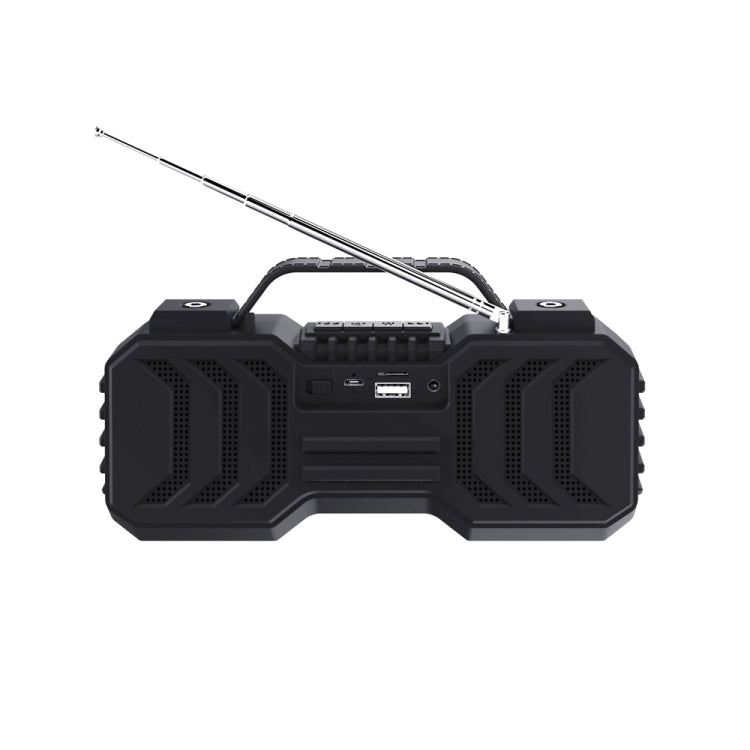 NewRixing NR-2029FMD TWS LED Flashlight Bluetooth Speaker, Support TF Card / FM / 3.5mm AUX / U Disk / Hands-free Calling(Red)