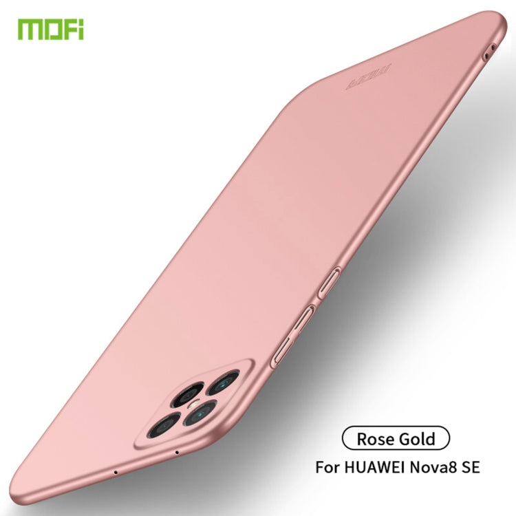 For Huawei nova 8 SE MOFI Frosted PC Ultra-thin Hard Case (Rose gold)