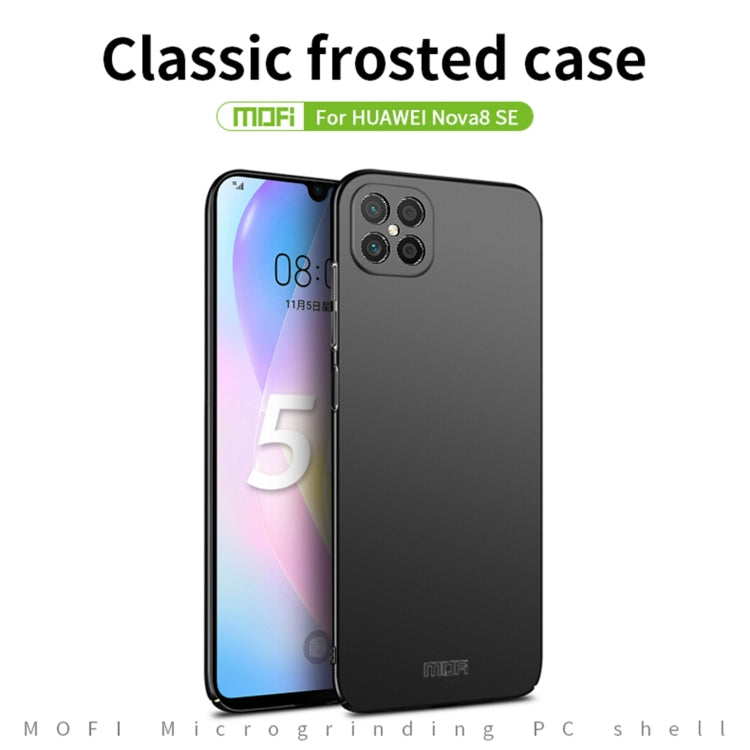 For Huawei nova 8 SE MOFI Frosted PC Ultra-thin Hard Case (Rose gold)